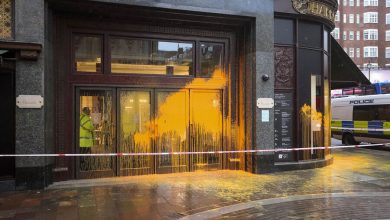 Фото - Активисты движения Just Stop Oil залили краской витрины лондонского универмага Harrods