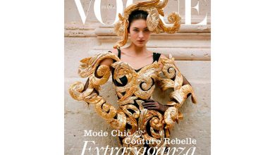 Фото - «Ангел» Victoria’s Secret Грейс Элизабет в «барочном золоте» снялась для обложки Vogue